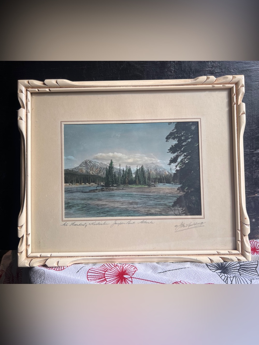 J. Fred Spalding Hand-Coloured Jasper Park Print - Signed